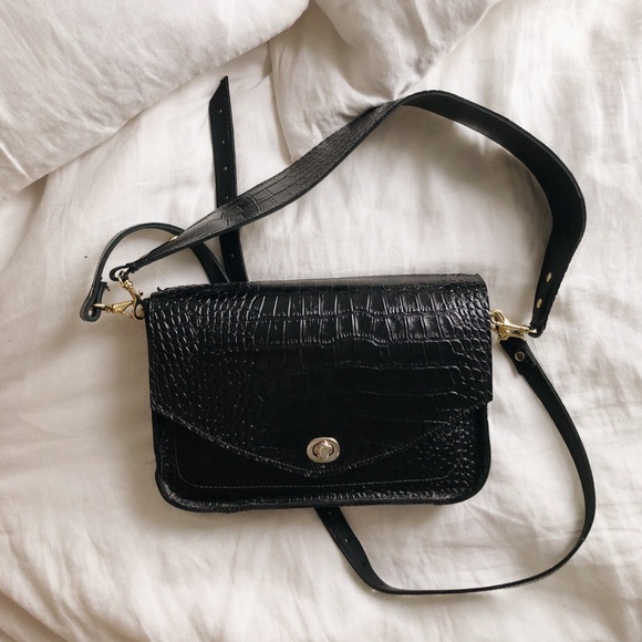 Liz Riden Handbags - Liz Riden / The Black Croco Bag
